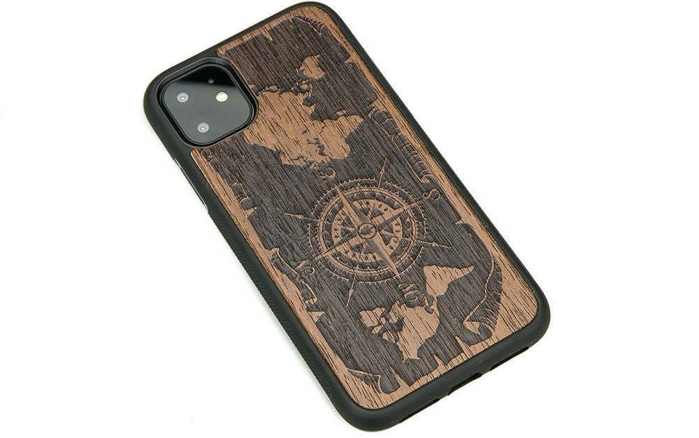 Etui BEWOOD do Apple iPhone 11 róża wiatrów Merbau gatunek drewna opis pochodzenie występowanie plecki kolor WYSOKA JAKOŚĆ POKROWIEC CASE