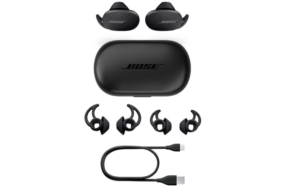 BOSE QuietComfort Earbuds ANC Czarny zestaw