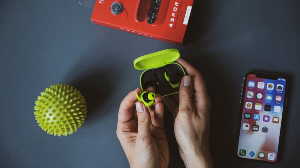 Słuchawki dokanałowe FOREVER 4Sport TWE-300  - dopasowanie