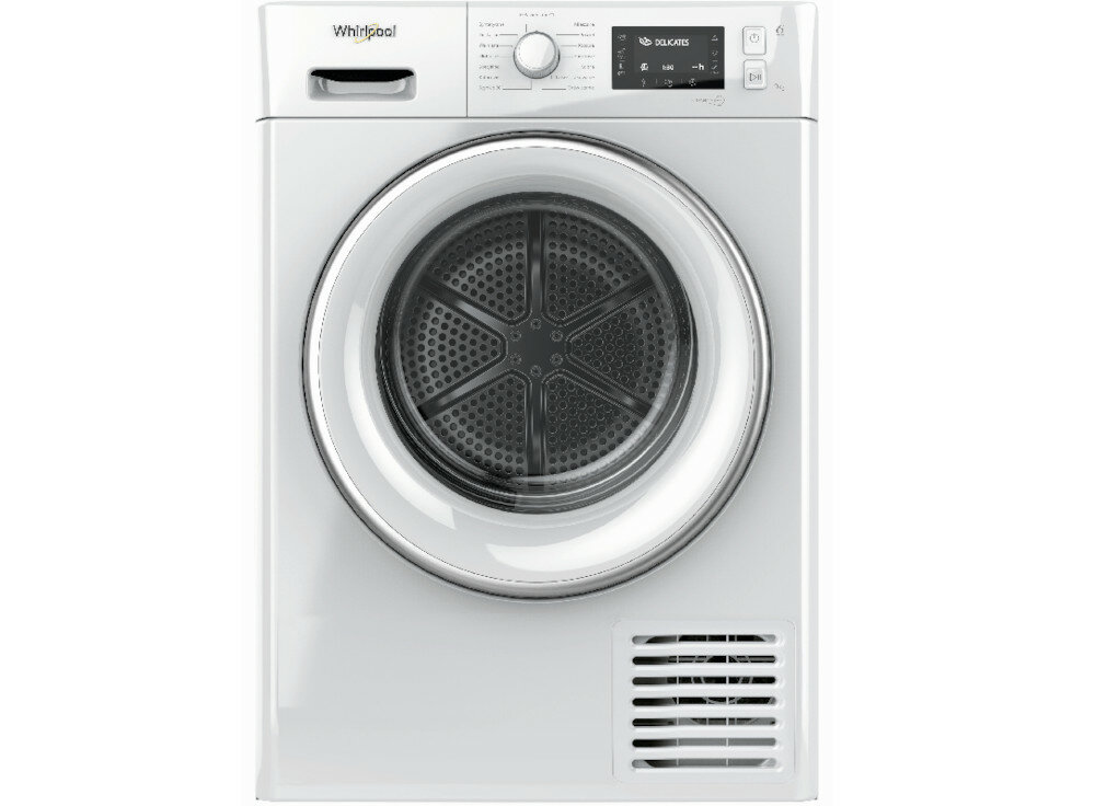 Suszarka WHIRLPOOL MFTD9X3WC szerokość głębokość technologia 6zmysł FreshCare załadunek 9kg