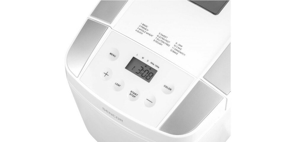 WYPIEKACZ CHLEBA SENCOR SBR 0770WH programy