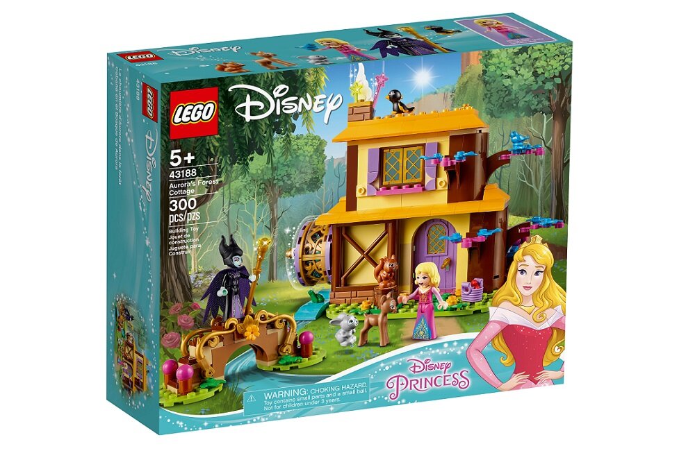 LEGO Disney Princess Leśna chatka Aurory 43188 leśna chatka most konstrukcja