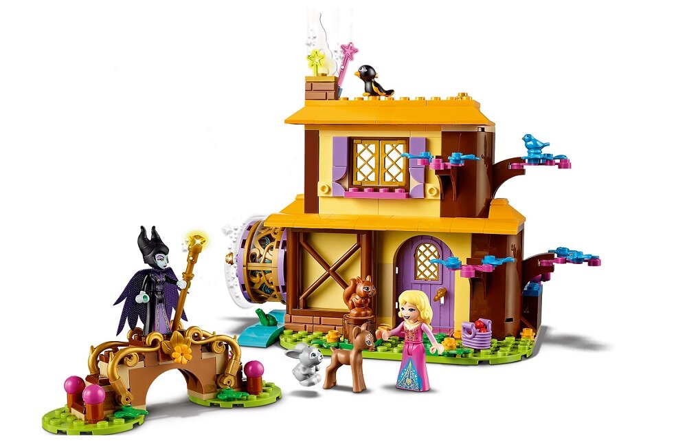 LEGO Disney Princess Leśna chatka Aurory 43188 kominek piecyk gra klocki