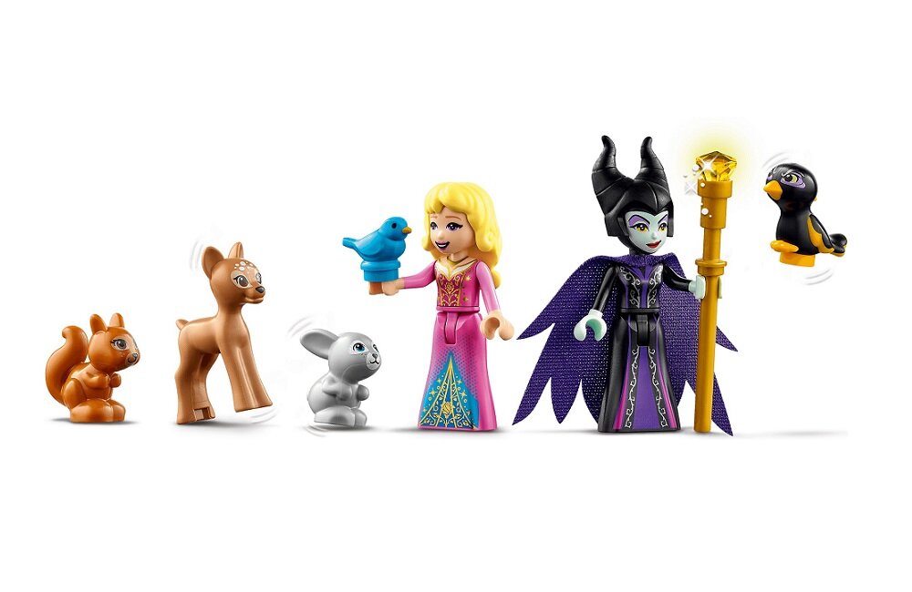 LEGO Disney Princess Leśna chatka Aurory 43188 Aurora Maleficent zwierzątka