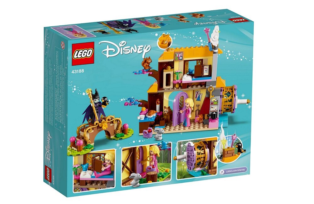 LEGO Disney Princess Leśna chatka Aurory 43188 klasyczna zabawa klocki aurora Maleficent
