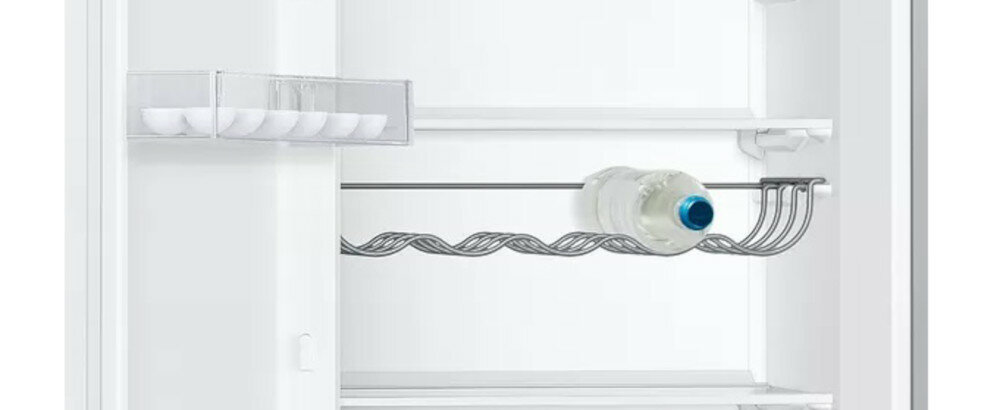 Lodówka SIEMENS KS36VVIEP Srebrna stelaż na butelki stal nierdzewna