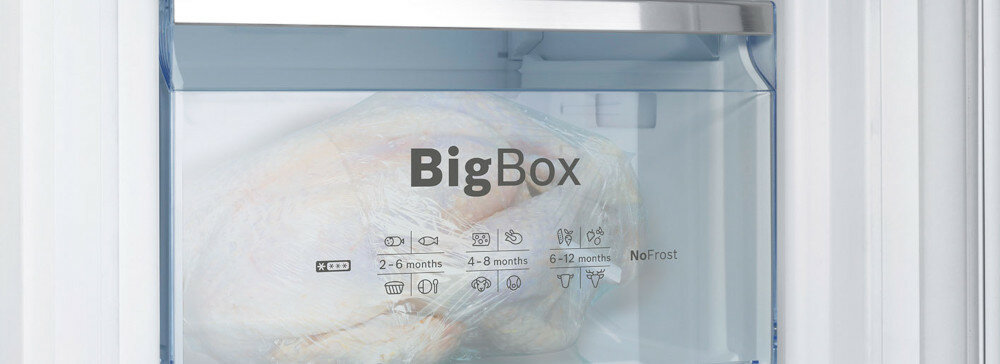 Lodówka BOSCH KGE49EICP szuflada BoxBox