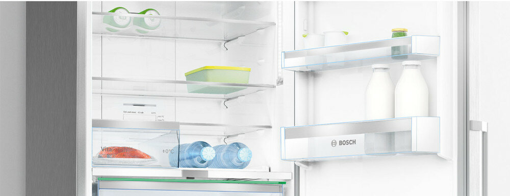 Lodówka BOSCH KGN49AIEQ Nofrost Srebrna szybkie chłodzenie