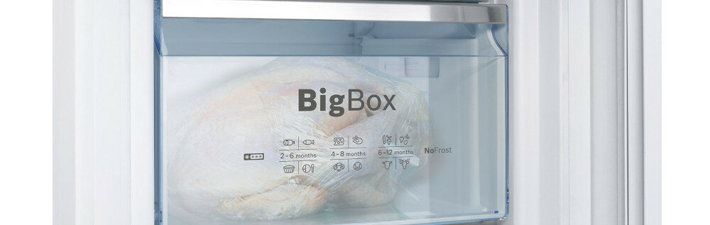 Lodówka BOSCH KGV58VLEAS Srebrna A++ duża szuflada zamrażarka BigBox