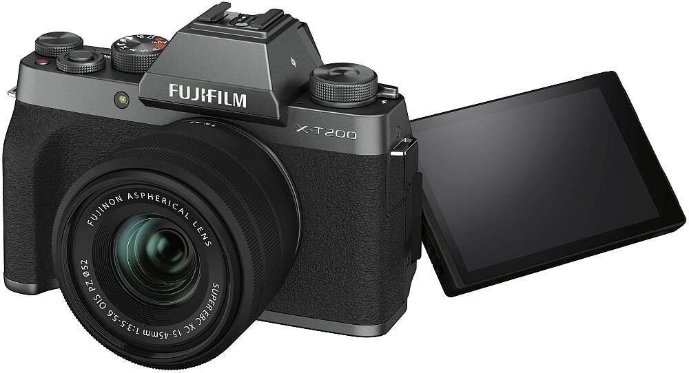 Aparat FUJIFILM X-T200 opis cechy funkcje parametry dane specyfikacja kolor obudowa