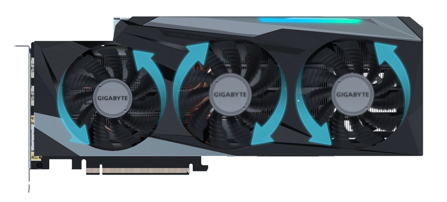 Karta graficzna GIGABYTE GeForce RTX 3090 GAMING OC 24GB - układ chłodzenia