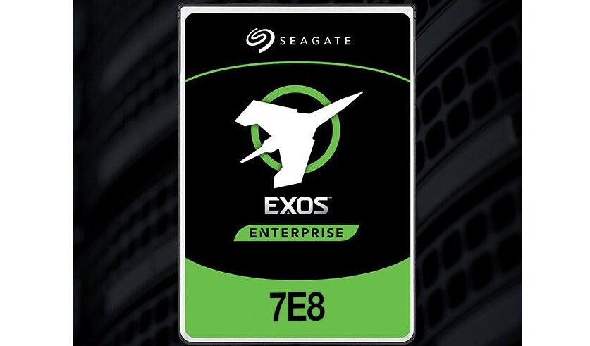Dysk SEAGATE Exos 7E8 1TB HDD - niewielki rozmiar 147 x 101.85 x 26.1 mm niska waga 610g SATA III 6 GB/s