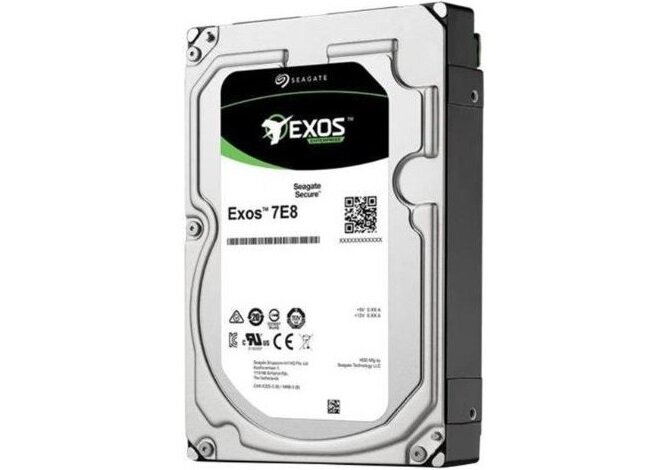 Dysk SEAGATE Exos 7E8 1TB HDD - cicha i ekonomiczna praca niewielkie zużycie energii MTBF 7200 obrotów na minutę