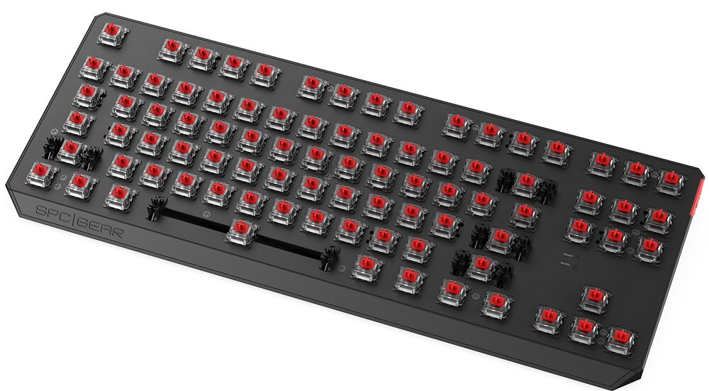 Klawiatura SPC GEAR GK630K Kailh Red RGB mechaniczne przełączniki szybka reakcja