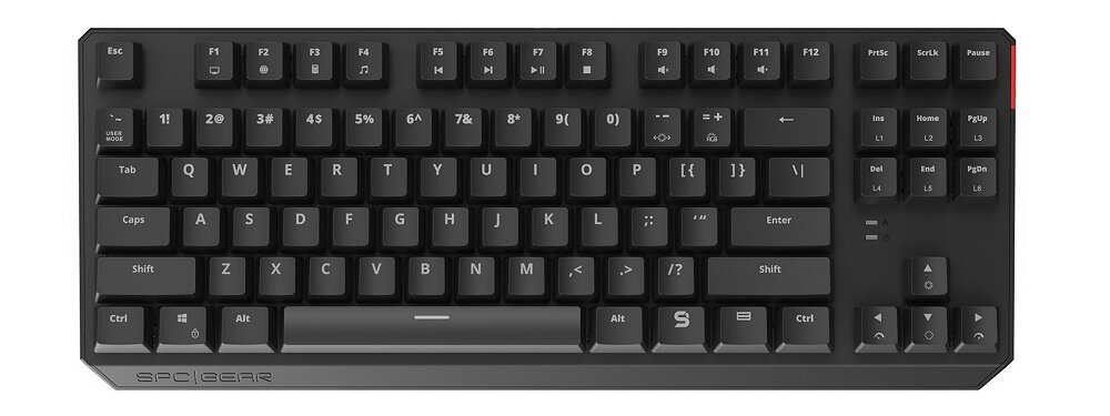 Klawiatura SPC GEAR GK630K Kailh Red RGB do wygodnego pisania