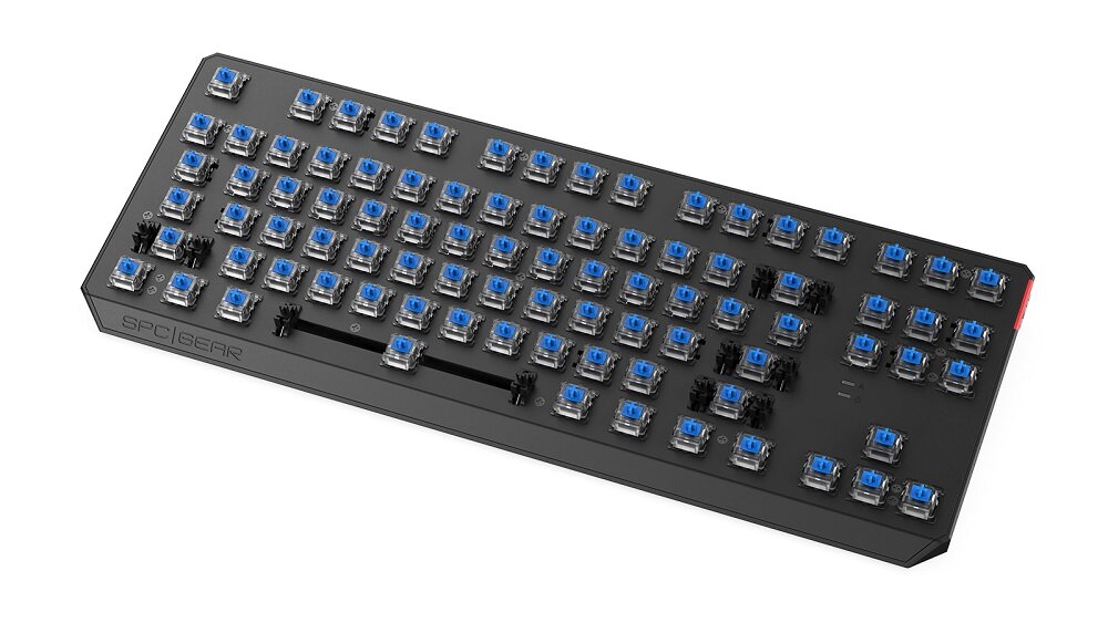 Klawiatura SPC GEAR GK630K Kailh Blue RGB mechaniczne przełączniki szybka reakcja