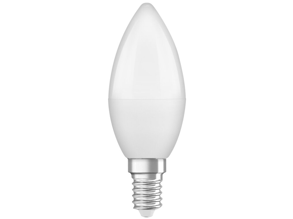 Żarówka LED OSRAM STAR CL B FR 40 NON-DIM 5.5W E14 100000 cykli wlaczania i wylaczania szybki czas nagrzewania 0,0 sekundy zuzycie pradu 5 kWh na 1000 godzin pracy enerooszczedne rozwiazanie