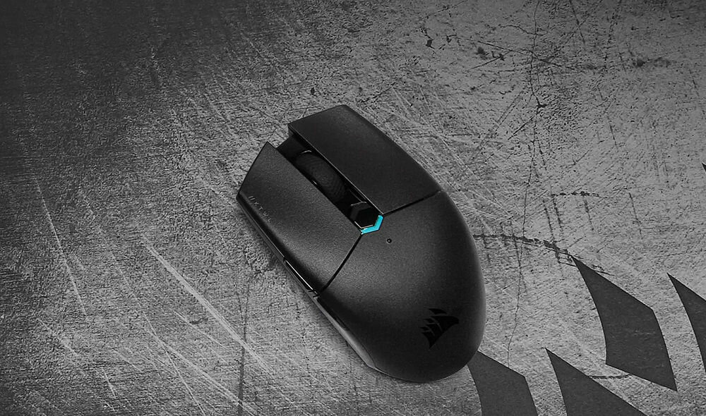 Mysz CORSAIR Katar Pro - płynna praca kursora 10000 DPI dokładność kursora