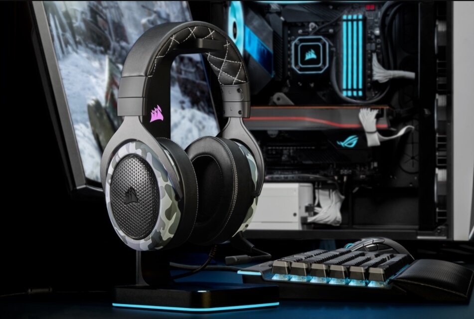 Słuchawki CORSAIR HS60 Haptic komfortowe wygodne ergonomiczny kształ