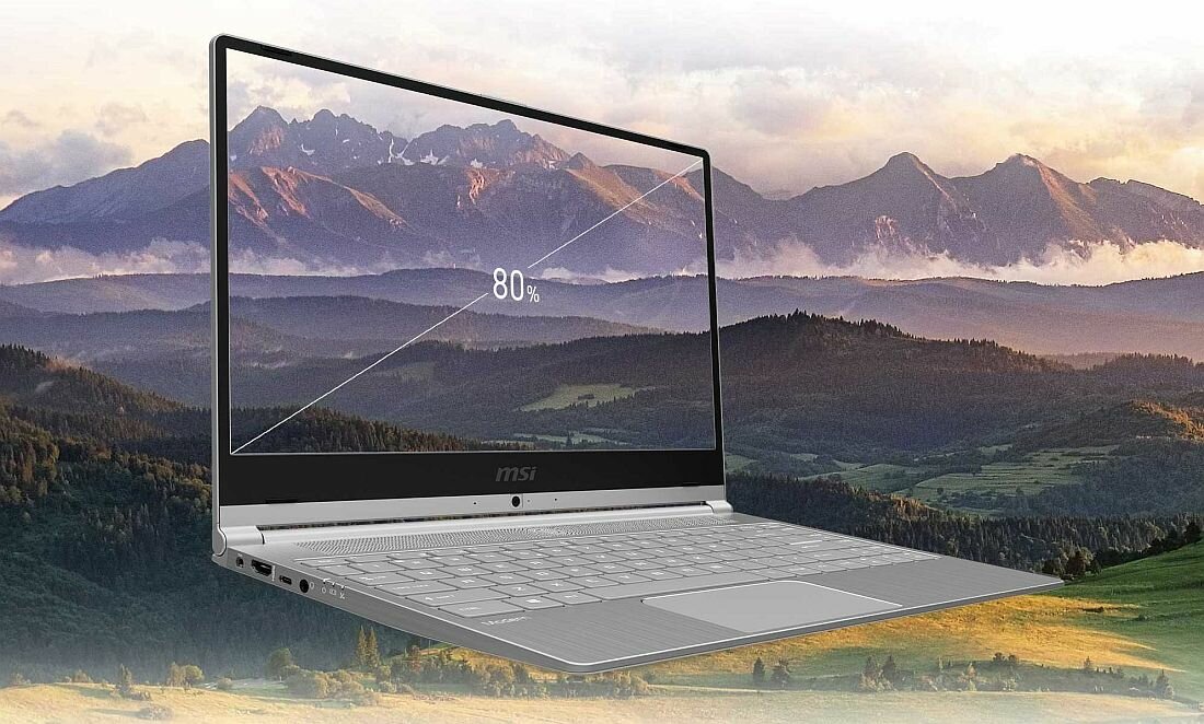 Laptop MSI Modern 14 - ekran 