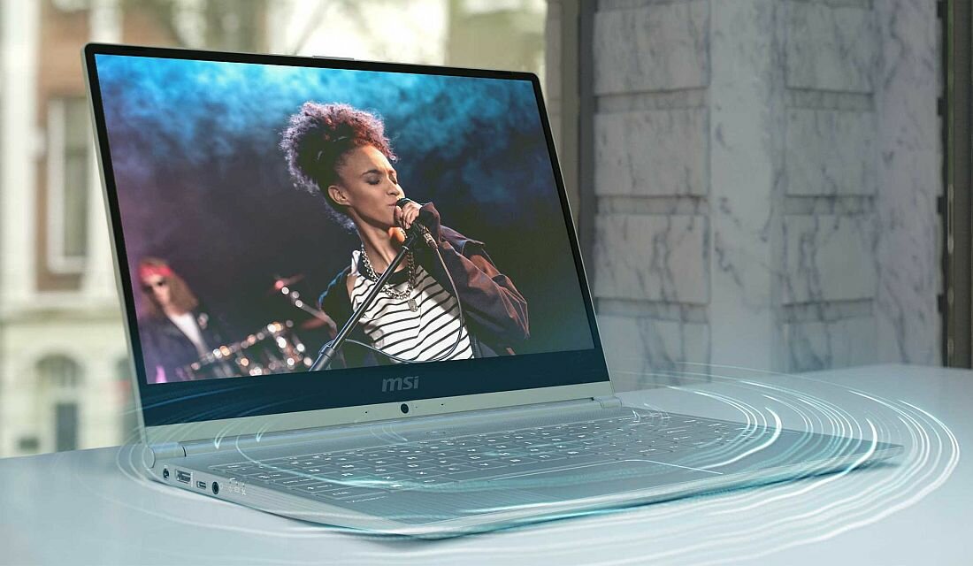 Laptop MSI Modern 14 - dźwięk 