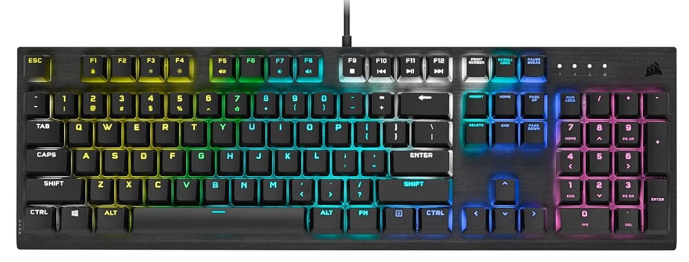 Klawiatura CORSAIR K60 RGB Pro wytrzymała komfortowa nowoczesny design
