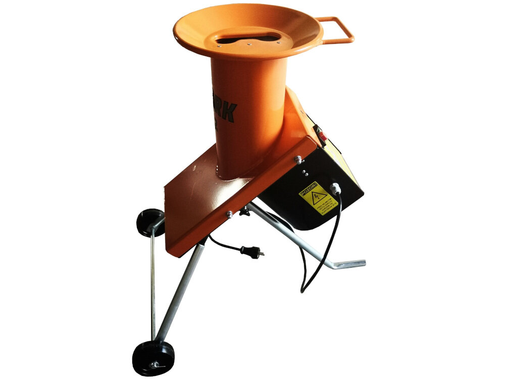 Rozdrabniacz do gałęzi FAWORYT GTR2844 elektryczny duża moc użytkowa waga 24 kg łatwy transport mechanizm tnący zabezpieczony system osłon