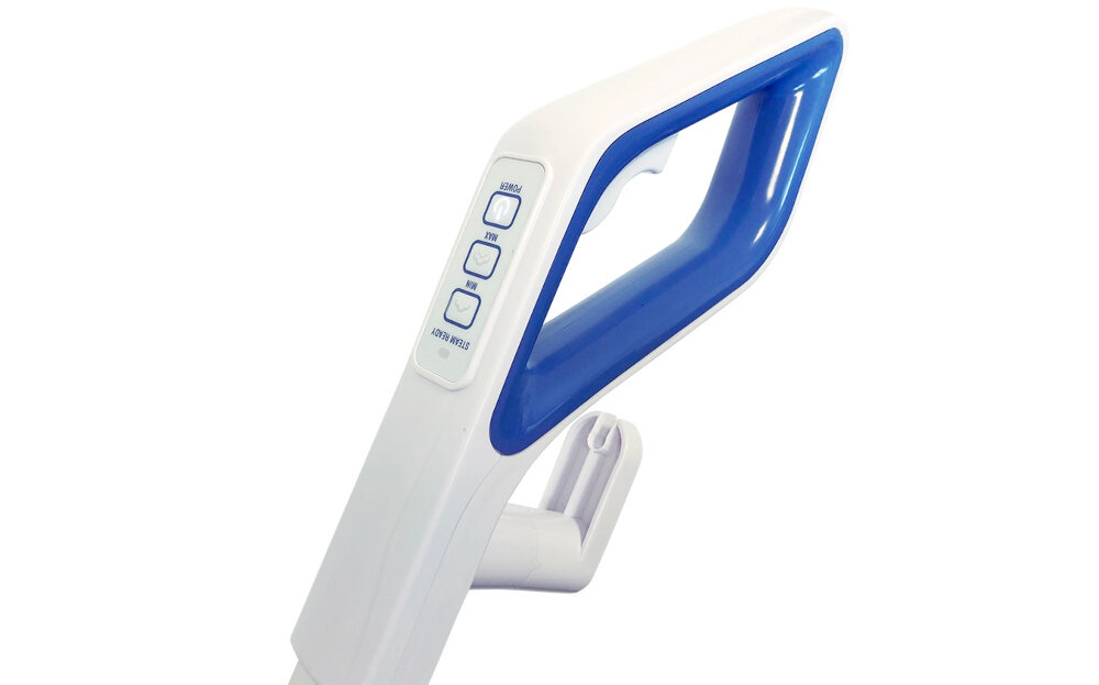 Odkurzacz TESLA PowerStar GT400 prosty panel sterowania umieszczony na uchwycie kontrola mocy przyciski min max 