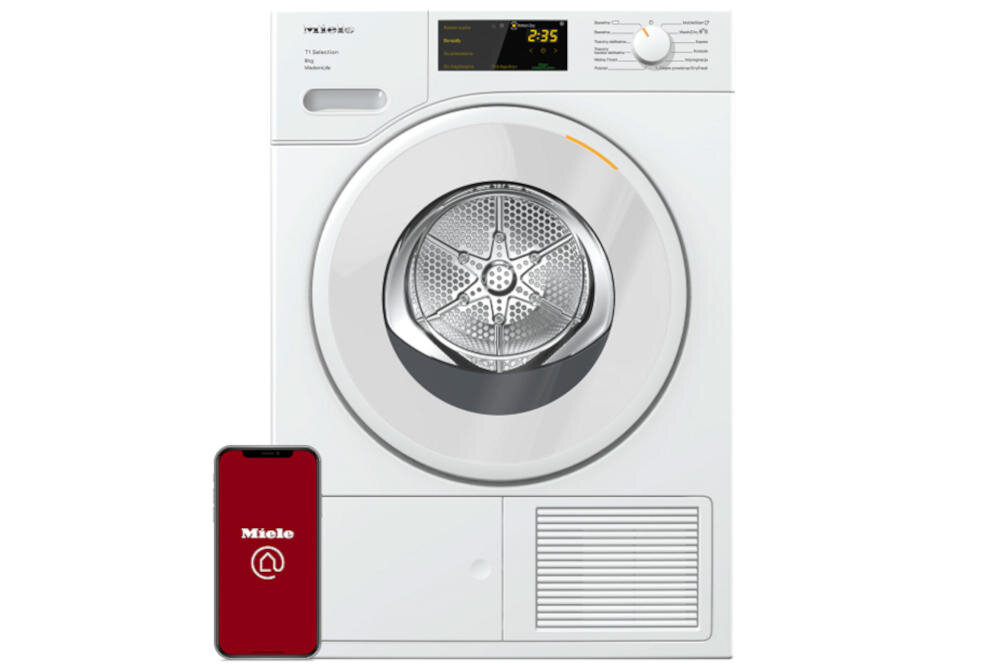 MIELE nowoczesne funkcje mobilne sterowanie technologia sieciowa suszarka planowanie