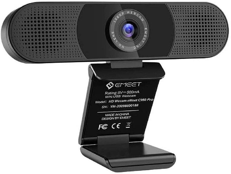 Kamera internetowa EMEET C980 Pro - profesjonalna kamera internetowa wygląd ogólny 1080p 30 klatek na sekunde