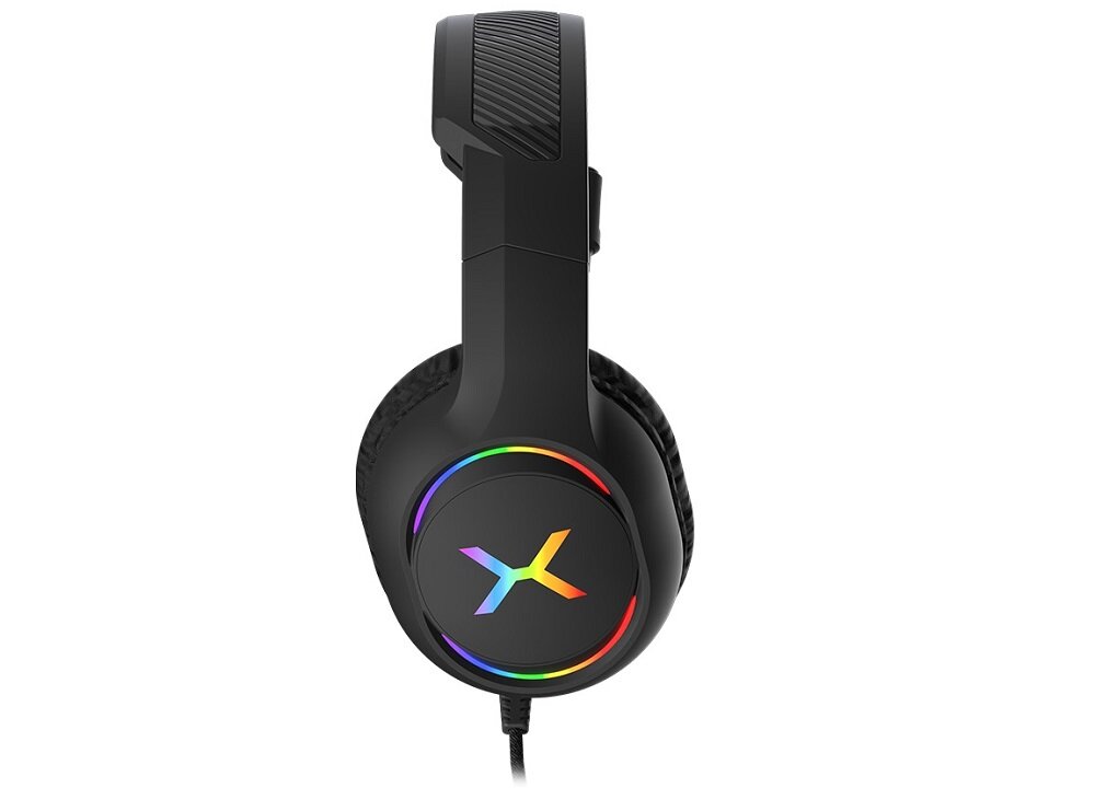 Słuchawki KRUX Clankz RGB nowoczesny design podświetlane nauszniki