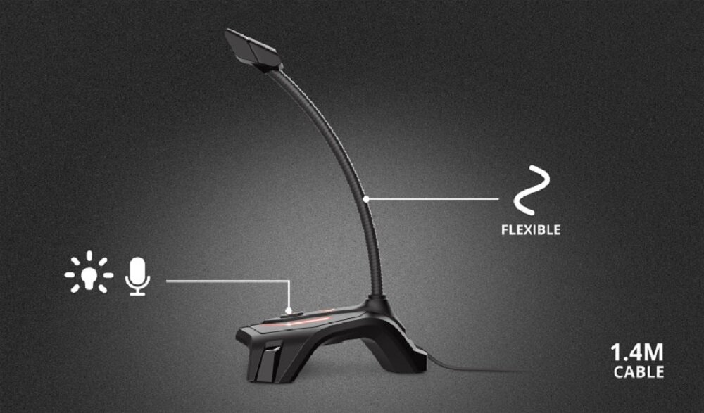 Mikrofon TRUST GXT 215 Zabi LED - Wlasciwosci akustyczne