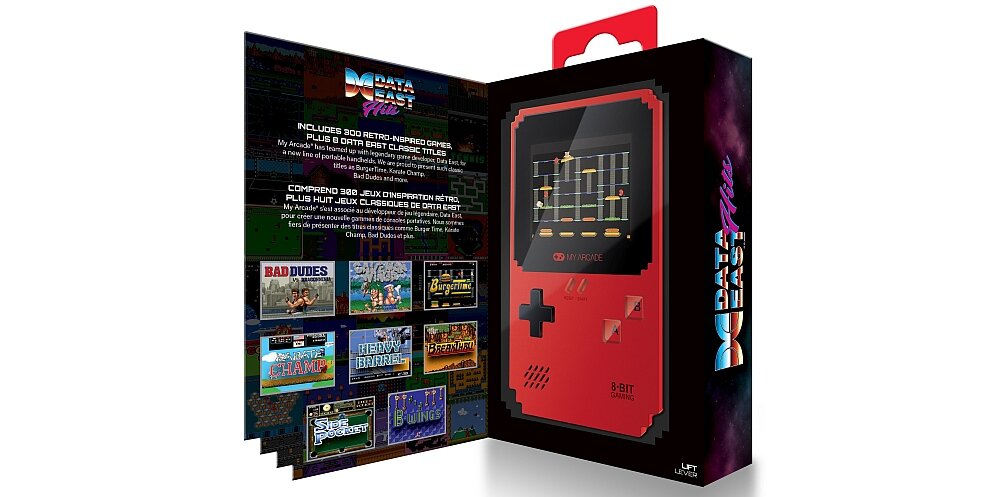 Konsola MY ARCADE Classic Red gry ekran bateria przyciski sterowanie retro