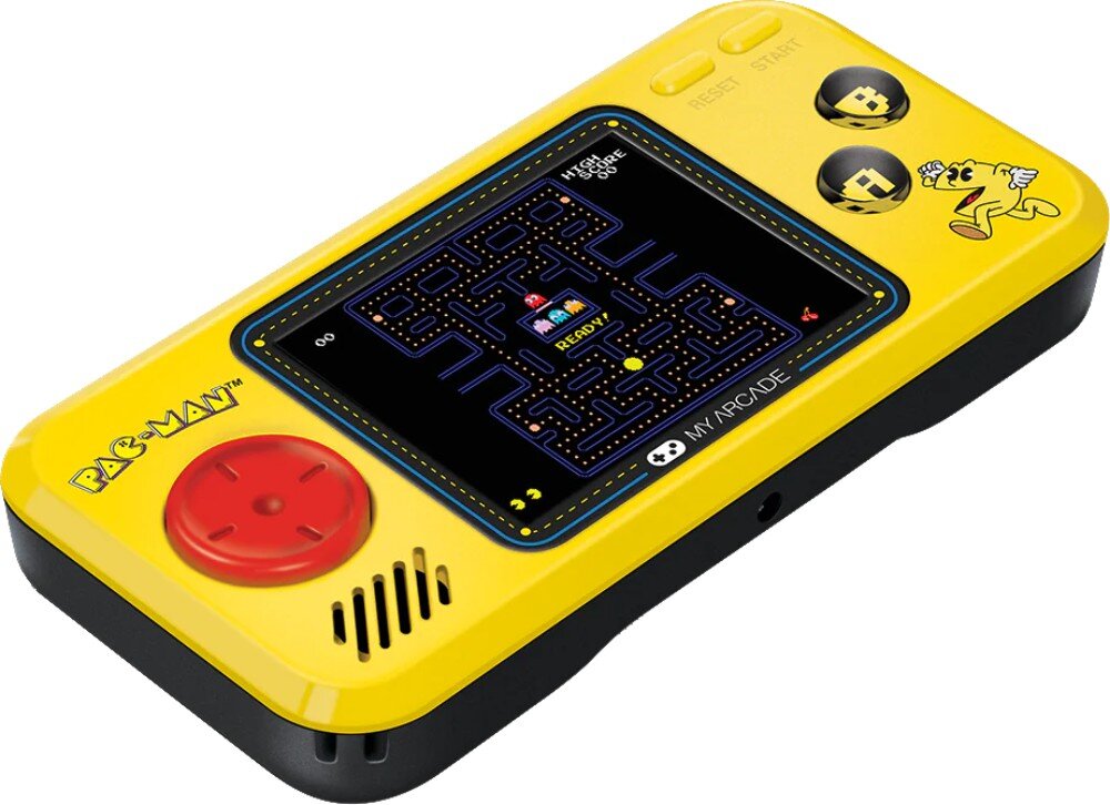 Konsola MY ARCADE Pocket Player Pac-Man 3in1 głośnik regulacja gniazdo