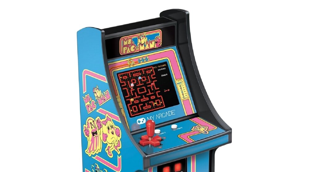 Konsola MY ARCADE Micro Player ms. pac man ekran joystick