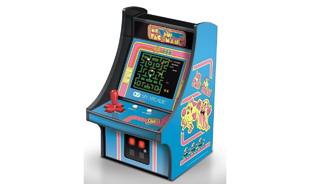 Konsola MY ARCADE Micro Player ms. pac man ekran joystick