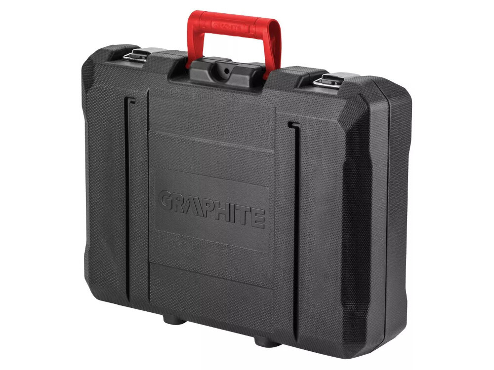 Walizka GRAPHITE 58G087 zamknięta walizka na białym tle ergonomiczna rączka składa się automatycznie wymiary 45 × 34 × 12,3 cm porządek szybki dostęp