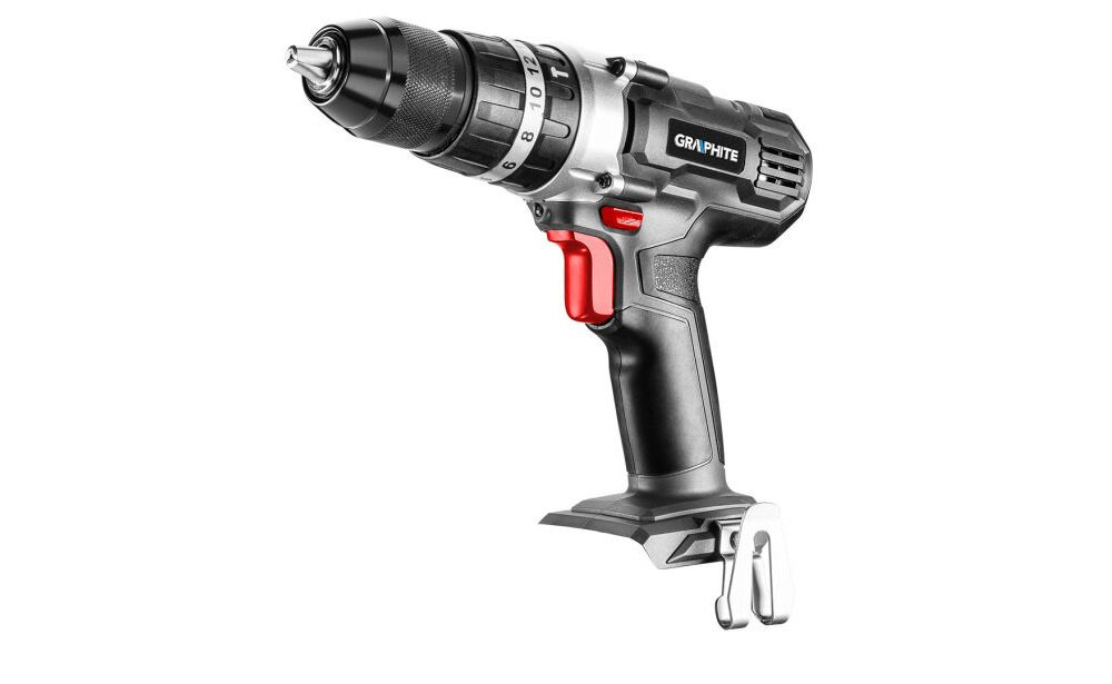 Wiertarko-wkrętarka GRAPHITE 58G010 Energy+ 2-biegowa przekładnia dobrnie prędkośći do rodzaju wykonywanej pracy dłuższy czas pracy akumulatora na jednym cyklu ładowania dłuższa żywotność