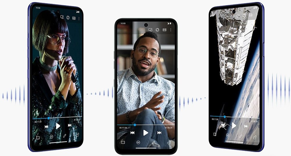 Smartfon LG K52 muzyka głosniki dźwięk