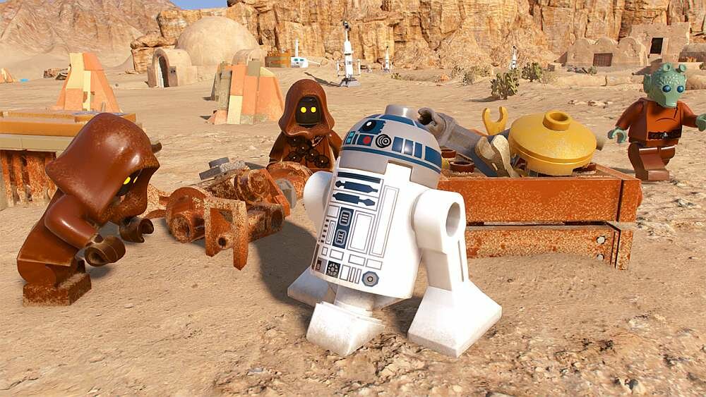Lego Gwiezdne Wojny: Saga Skywalkerów Gra klocki star wars granie konsola fabuła postacie budowanie mapy filmy bronie blaster miecz świetlny anakin luke padme leia han solo rey darth vader kylo ren yoda obi-wan