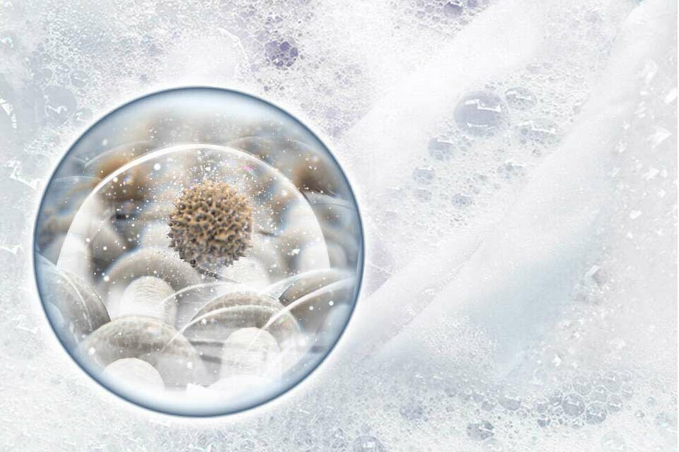 Aktywna piana pozwala pozbyć się zabrudzeń 