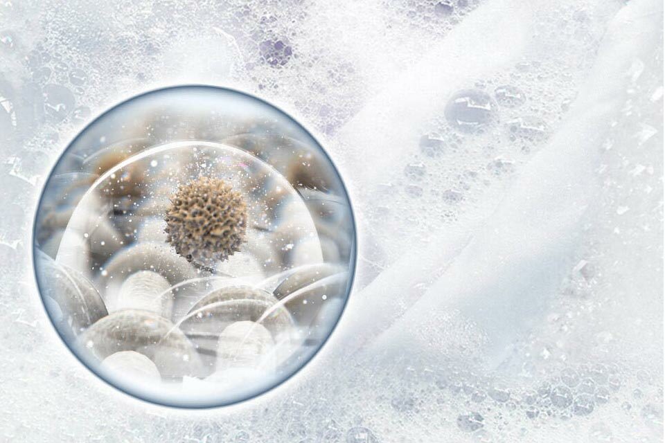 Aktywna piana pozwala na pozbycie się plam Aktywna piana pozwala na pozbycie się plam