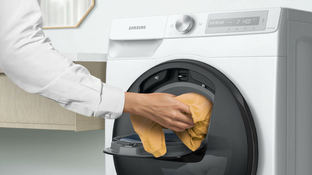 Пральна-сушильна машина SAMSUNG WD80T654DBH AddWash™ додаткові дверцята для додавання білизни