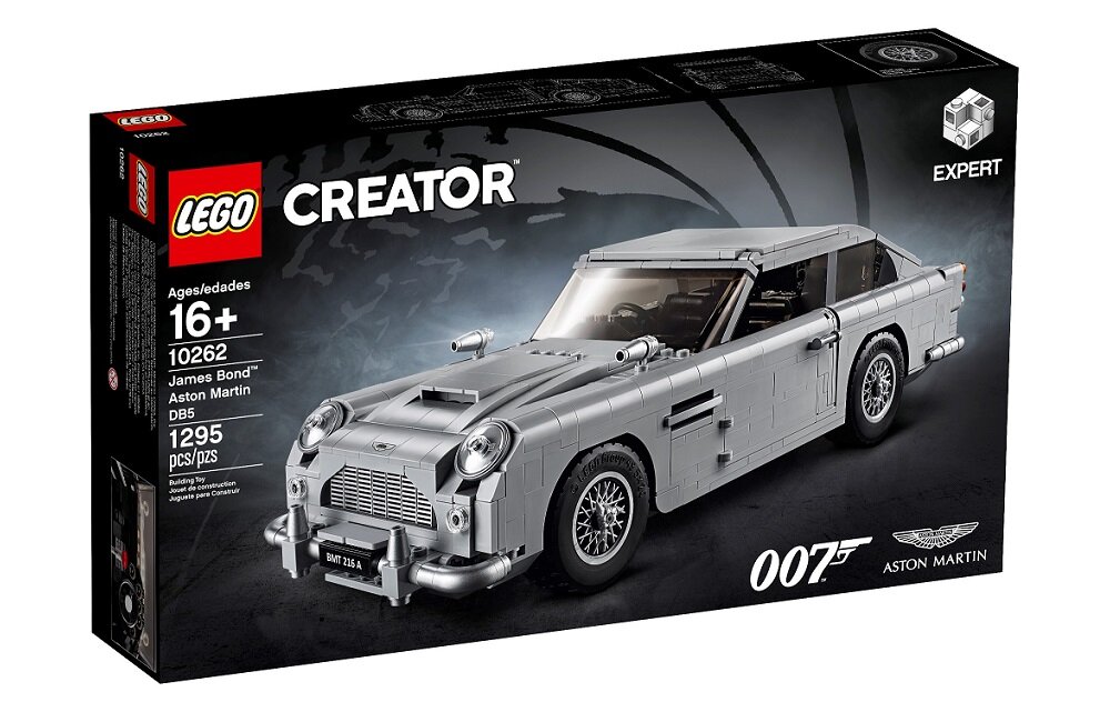 LEGO Creator Aston Martin DB5 Jamesa Bonda 10262 kreatywna zabawa prawidłowy rozwój merytoryczny dziecka klocki figurki minifigurki bez zasilania klasyczna zabawa wysoka jakość lego wielogodzinna zabawa
