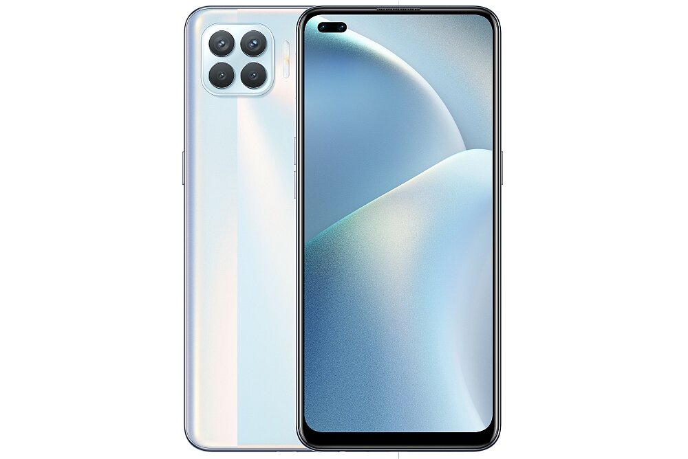 Smartfon OPPO Reno 4 Lite8 128GB Biały widok przód tył