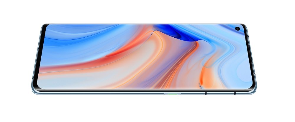 Smartfon OPPO Reno 4 Pro 5G 12 256GB Niebieski widok poziom przód