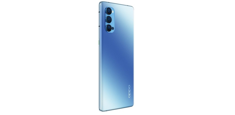 Smartfon OPPO Reno 4 Pro 5G 12 256GB Niebieski tył skos