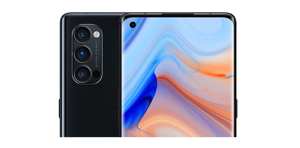 Smartfon OPPO Reno 4 Pro 5G 12 256GB Czarny zoom przód tył