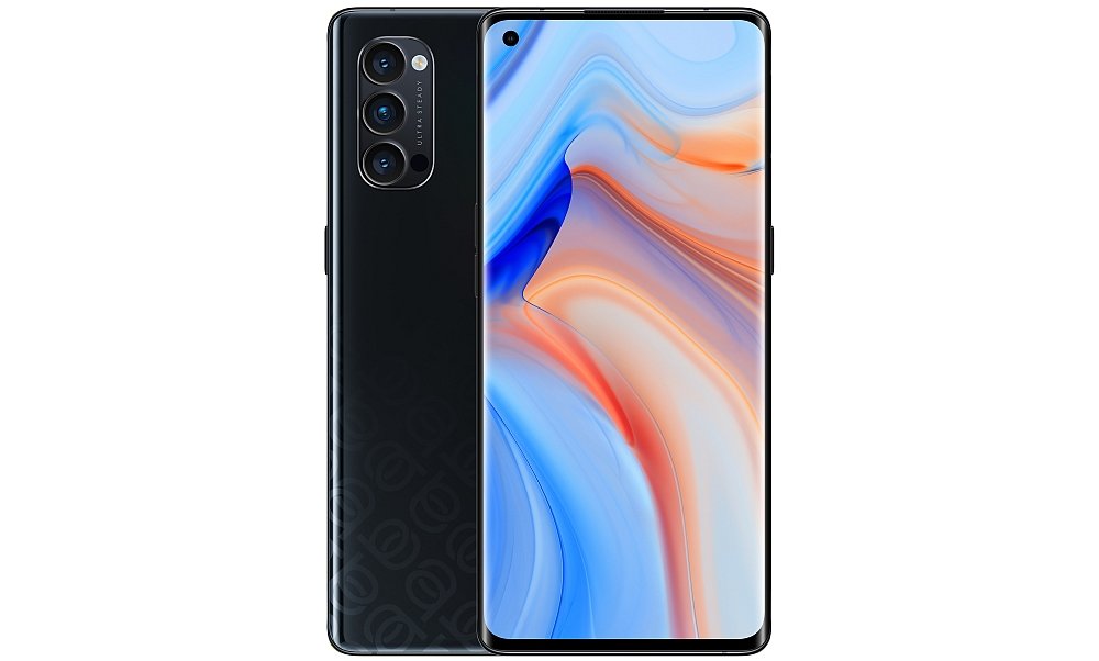 Smartfon OPPO Reno 4 Pro 5G 12 256GB Czarny widok przód tył