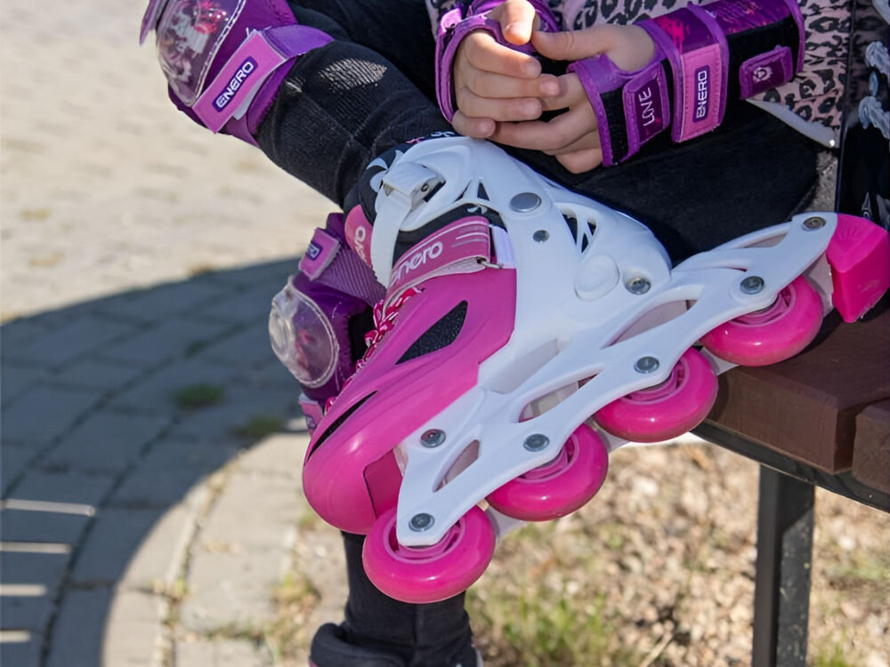 Łyżworolki ENERO 1007236 4w1 (rozmiar 26-29) abec5 przyczepność koła